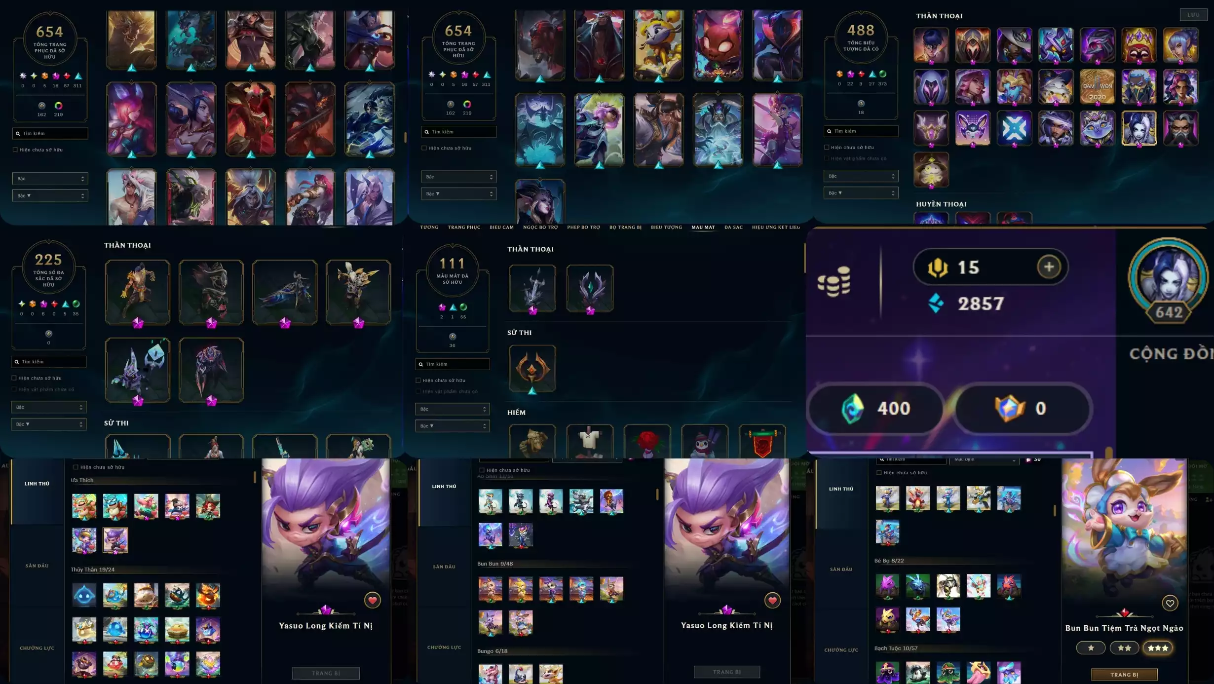 Ảnh ACC CHUYÊN 5VS5 NHIỀU KHUNG VÀ HH SKIN : 654 : 5 CAM : 16 TÍM : 57 ĐỎ : 311 SỬ THI : 225 ĐA SẮC : 6 ĐA SẮC TT ,  488 BIỂU TƯỢNG 22 TÍM , LV : 642 , 7 CỜ HIỆU 6 CÚP ,VINH DANH 5 , RANK DD ĐỒNG 2 DTCL : 5 TÍM : 2 TÍ NỊ TÍM 2 LINH THÚ TÍM,CHƯỞNG TÍM  VÀ RẤT NHIỀU TÍ NỊ VÀ PET 3 SAO ,12 SÂN ĐỎ ,60 CHƯỞNG LỰC RANK LB3 KHUNG CT ,